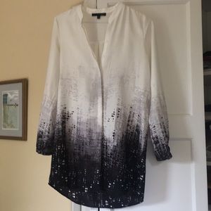 Tahari silky tunic top